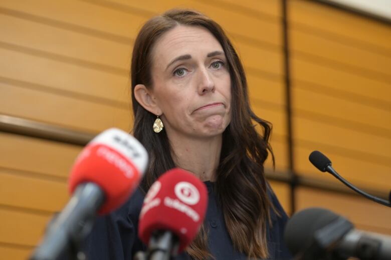 New Zealand Prime Minister Jacinda Ardern announces her resignation.