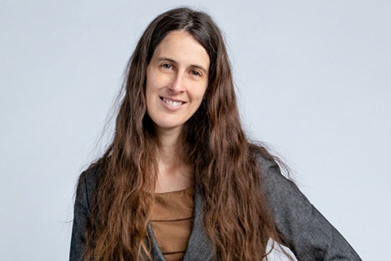 close up young woman with long brown hair