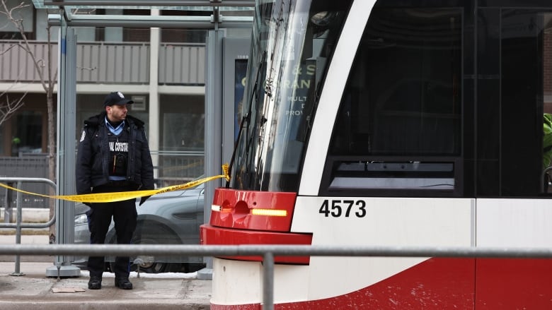 A woman in her 20s has been stabbed multiple times on a Toronto streetcar on Tuesday, Jan. 24, 2023. A suspect was arrested and the victim taken to hospital with what police say are life altering injuries.