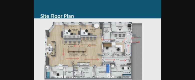 A rendering of a floor plan. 