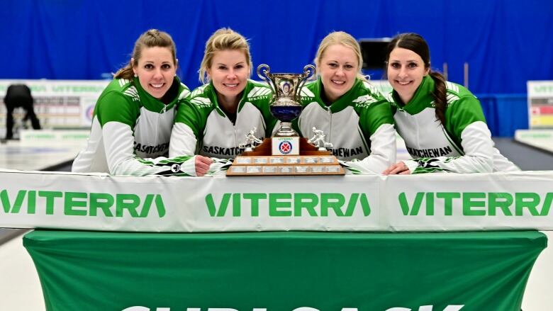 From left: Skip Robyn Silvernagle, third Kelly Schafer, second Sherry Just and lead Kara Thevenot will represent Saskatchewan at the Scotties Tournament of Hearts.