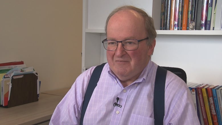 John Gradek sits in his office at McGill University in Montreal.