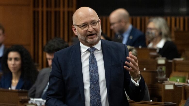 Minister of Justice and Attorney General of Canada David Lametti rises during Question Period on Thursday, February 9, 2023 in Ottawa.