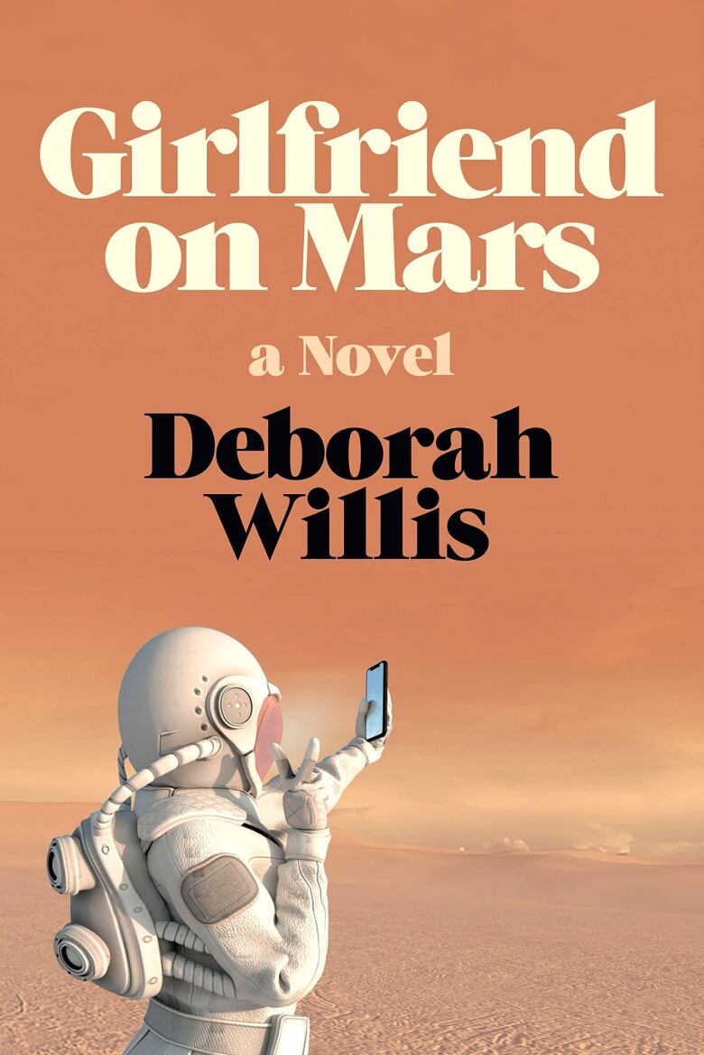 A book cover featuring an astronaut on Mars taking a selfie.