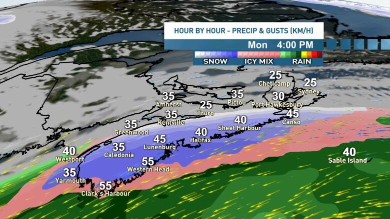 Snow tracks in this afternoon and will impact the commute home for many across Nova Scotia. 