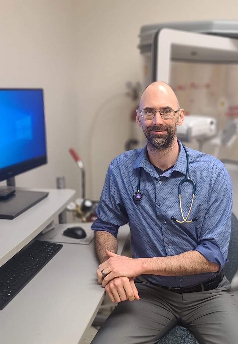 Dr. Steve Brennan is pictured in his doctor's office.