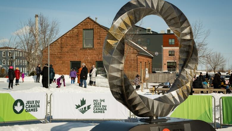 2023 Canada Winter Games cauldron in Charlottetown