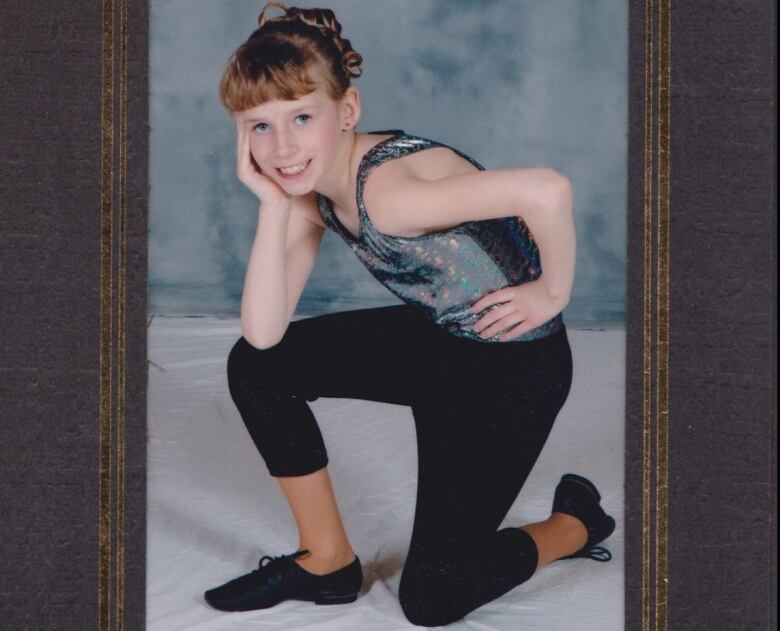 Ammanda Zelinski poses in a dance photo when she was in grade 4. She says she's always loved performing in every capacity.