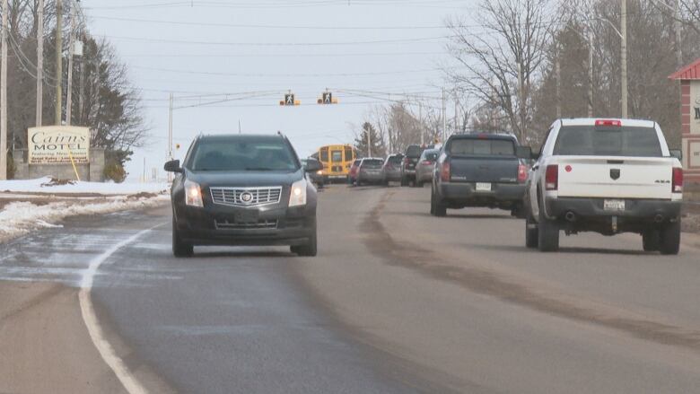 Traffic shown on Water Street in Summerside