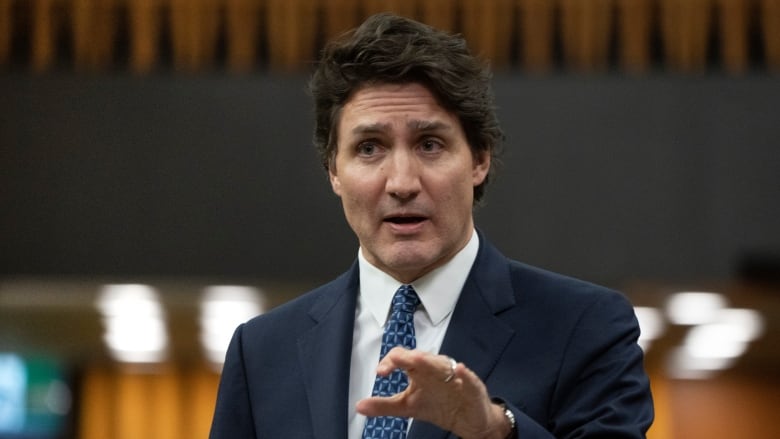 Prime Minister Justin Trudeau responds to a question from the opposition during Question Period, Tuesday, March 21, 2023 in Ottawa.