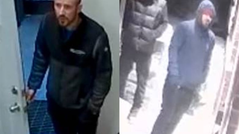 Three men in CCTV footage. 