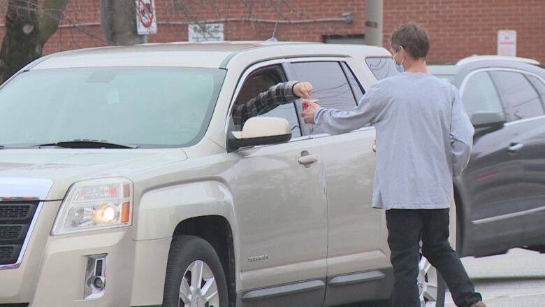 If the draft bylaw passes, this type of panhandling wouldn't be allowed.