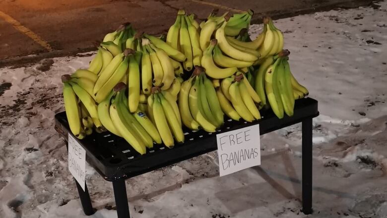 These bananas were found near the area of Wonderland and Sarnia roads.