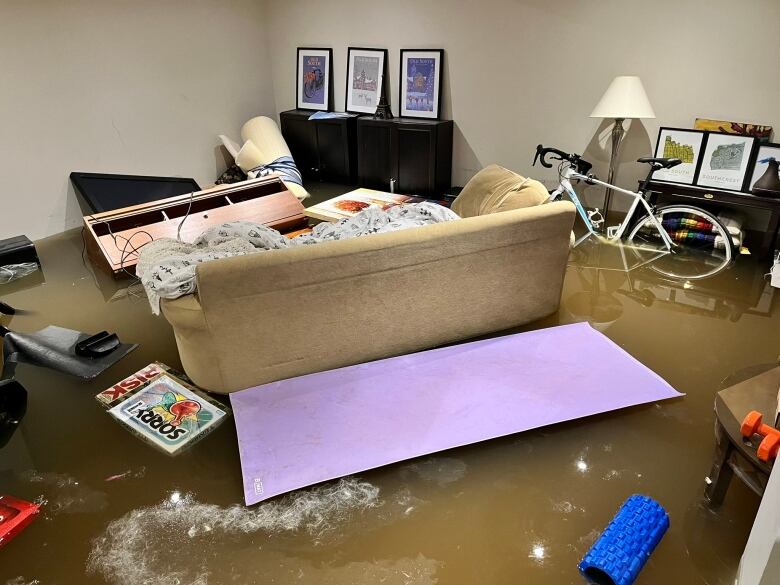 flooded basement