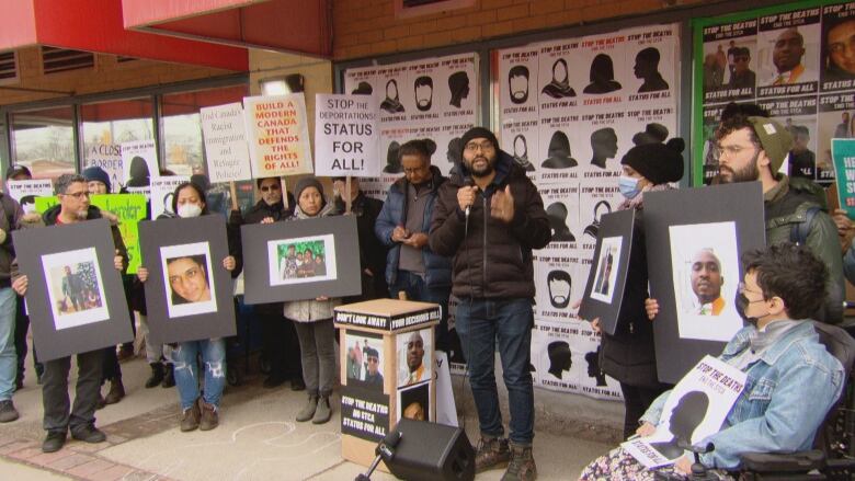 migrant protest Toronto