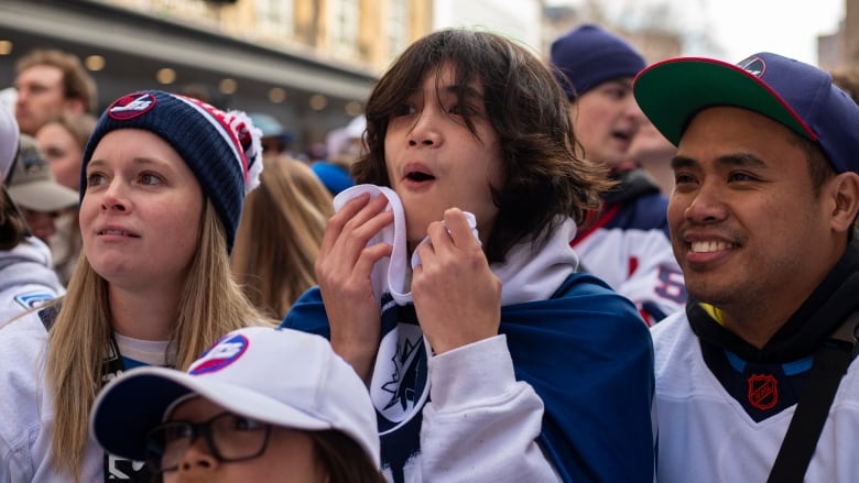 Winnipeg's downtown will become a screaming sea of white again Monday night for game four against the Vegas Golden Knights. 