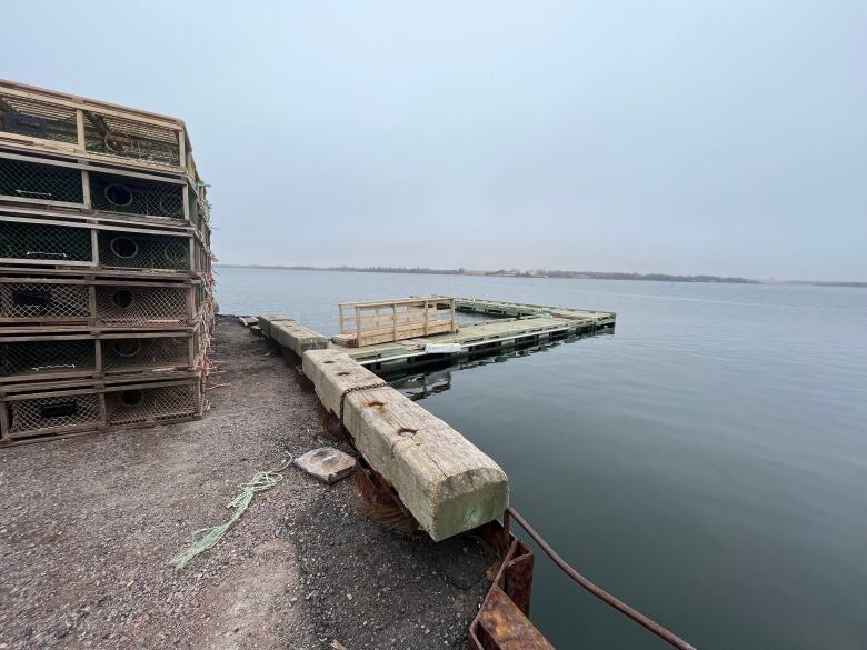 Lennox Island's wharf had no boats on Monday, but by Saturday it will be busy with the boats of both the nation's commercial and treaty lobster fisheries.