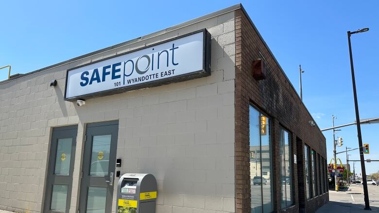 A building with a sign that reads, 'SafePoint.' 