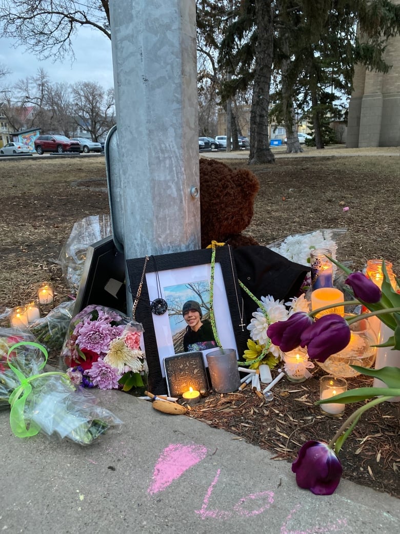 A vigil was held last night in the Cathedral neighborhood in Regina, Sask to honor a young teen who was hit by a vehicle on Sunday morning.