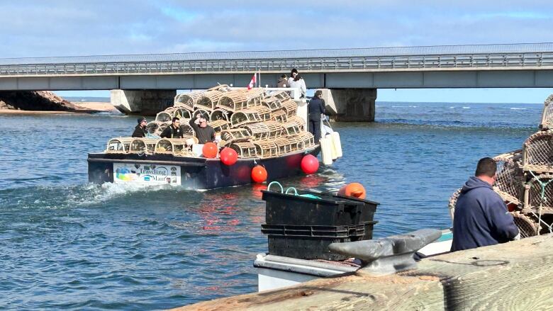 Lobster fishing boat leaves Covehead Harbour.