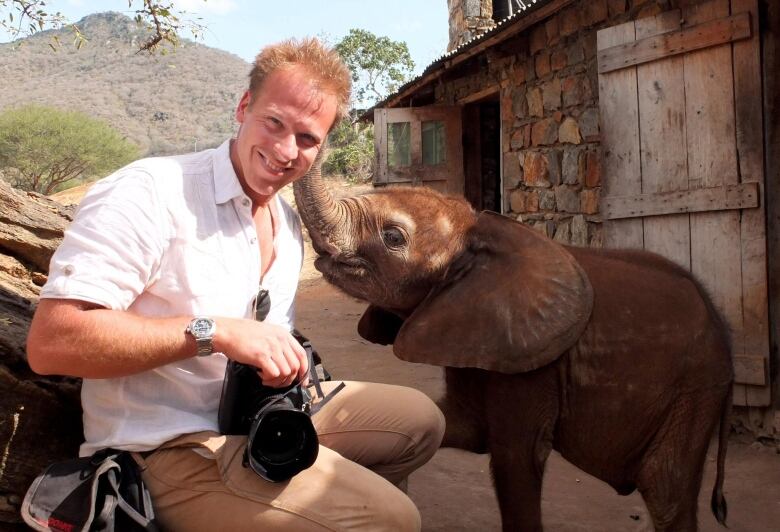 Royal photographer Chris Jackson of Getty Images during a royal tour of Tanzania.