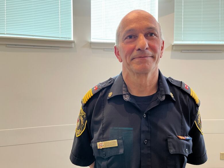 Banff's Fire Chief, Silvio Adamo, is pictured at Banff Town Hall. 