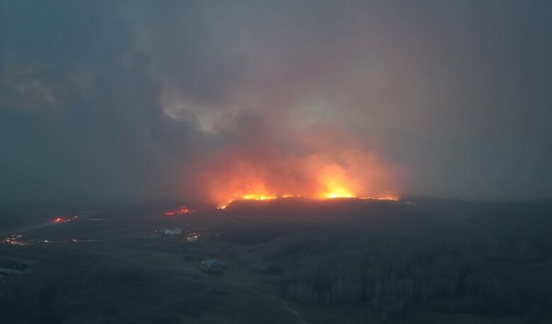 Wildfire burning close to residents on first nation 