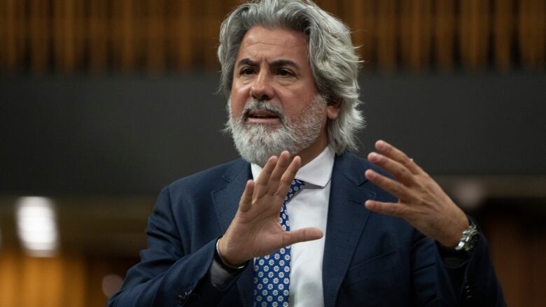 Canadian Heritage Minister Pablo Rodriguez rises during question period