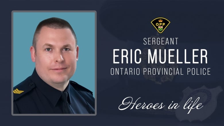 Police officer headshot with name written