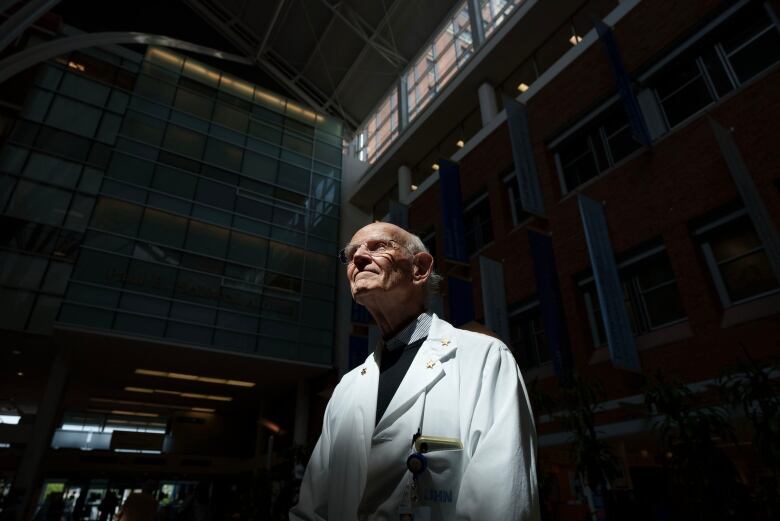 Dr. Charles Tator is photographed at Toronto Western Hospital in Toronto on May 11, 2023.