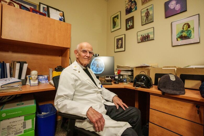 Dr. Charles Tator is photographed at Toronto Western Hospital in Toronto on May 11, 2023.