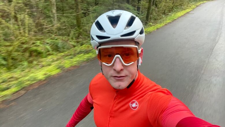 North Vancouver cyclist Kevin Milner, who says he was injured in a collision with a bear.