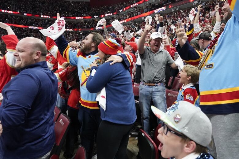 Florida Panthers fans celebrate another win