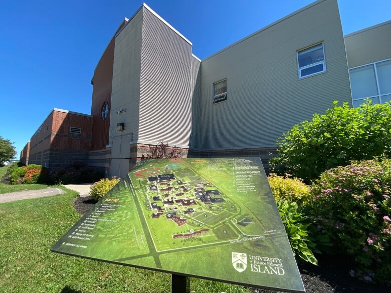 UPEI campus building exterior. 