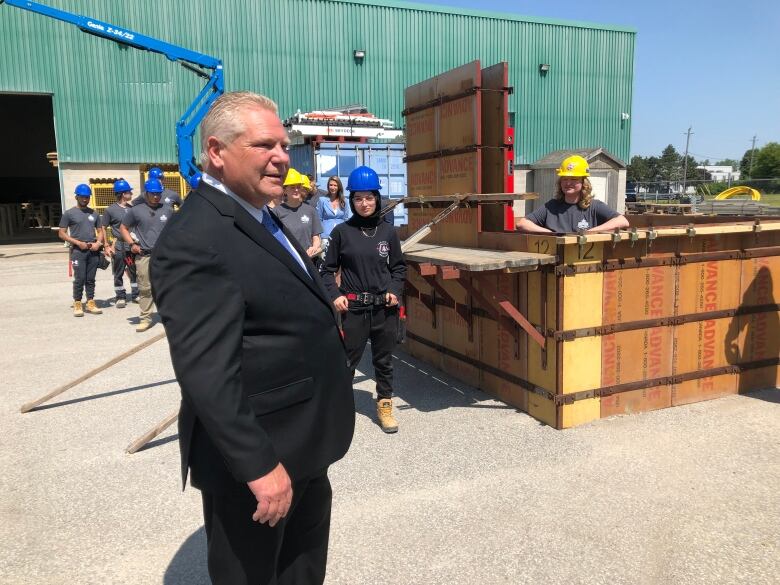 Premier Ford visits the United Brotherhood of Carpenters and Joiners off America Local 494 in Oldcastle, Ont.