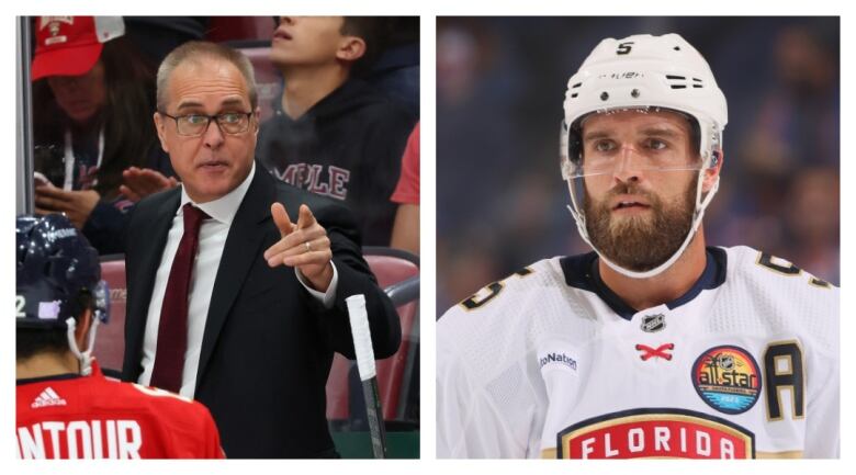 Paul Maurice, left, played junior hockey and started his coaching career in Windsor, Ont. Aaron Ekblad is from Windsor and has been with the Florida Panthers since being taken first overall in the 2014 NHL draft.