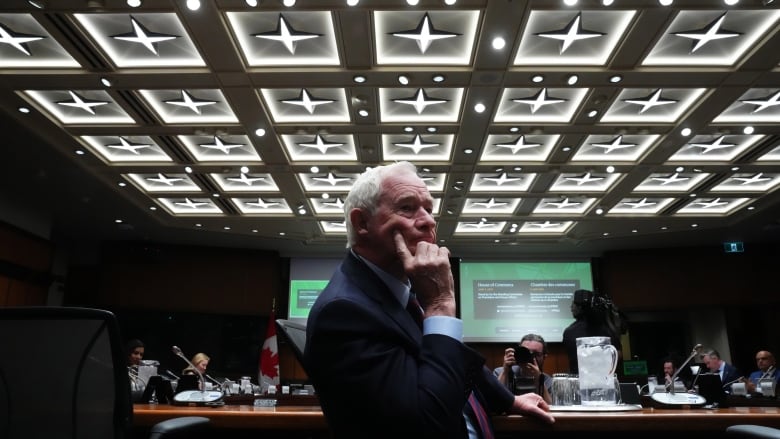 David Johnston, Independent Special Rapporteur on Foreign Interference, appears as a witness at the Procedure and House Affairs Committee in Ottawa on Tuesday, June 6, 2023. 