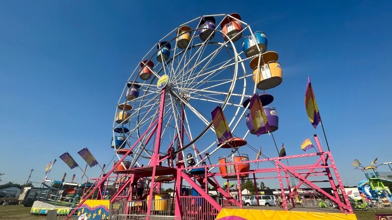 A Ferris wheel 