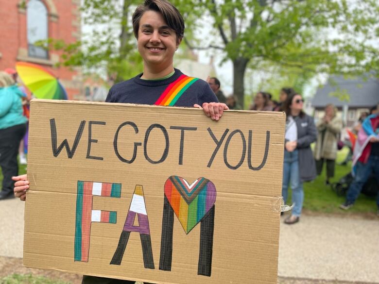 person at rally 