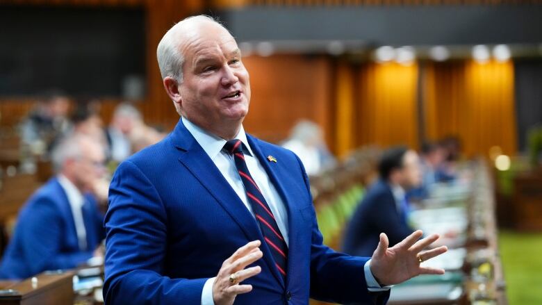 A man speaks in the House of Commons