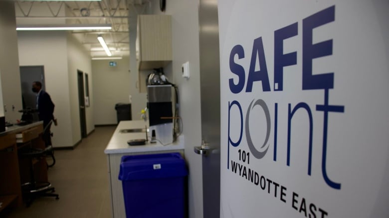 A sign reads SafePoint, 101 Wyandotte East.