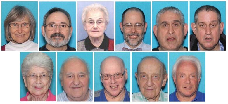 Closeup photos of 11 people are shown.