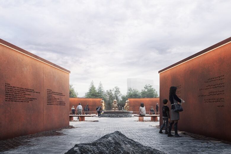 Image from Team Stimson's design concept for the National Monument to Canadas Mission in Afghanistan which 