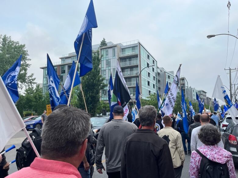 flags flying