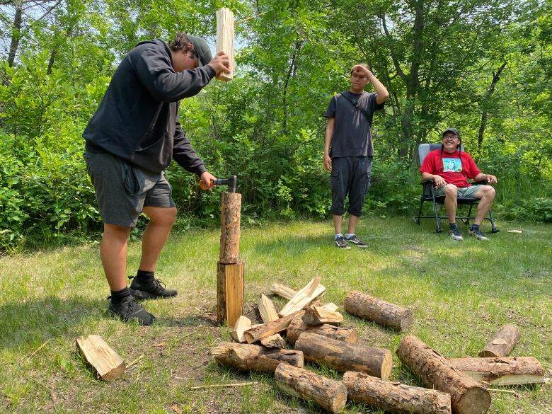 Learning to basic survival skills is a part of the program.