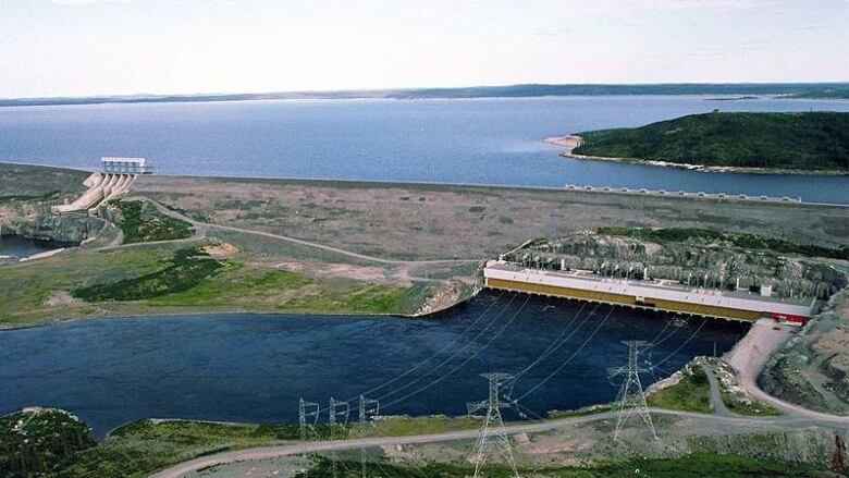 aerial shot of hydroelectric dams