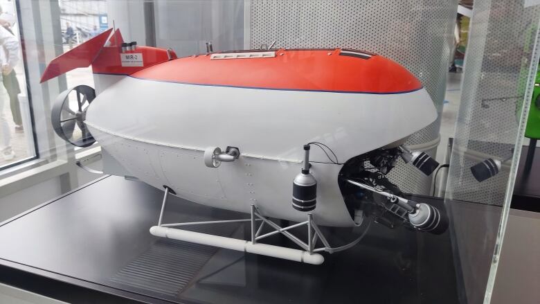 A submersible in a museum.