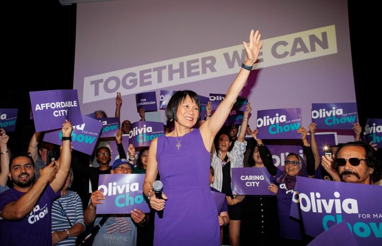 Toronto mayoral candidate Olivia Chow holds a rally in Scarborough June 19, 2023.