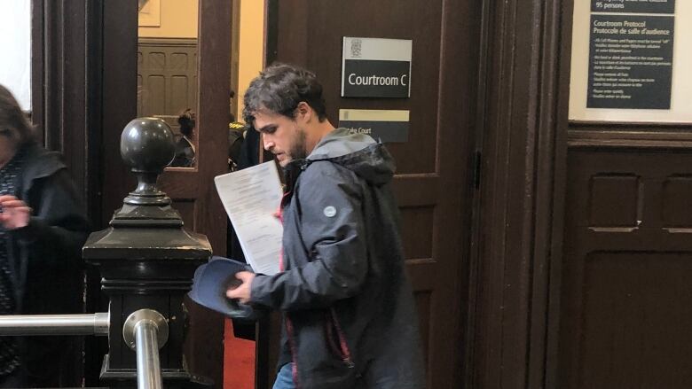 Richard Walter Beaver, who faces human trafficking charges, is shown leaving a Halifax provincial courtroom on Tuesday, June 27, 2023.