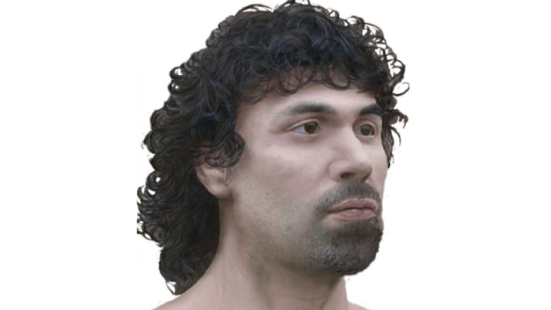 A facial reconstruction shows Conception Bay John Doe, an unknown victim of a homicide whose severed head was discovered in Conception Bay, N.L., in 2001.